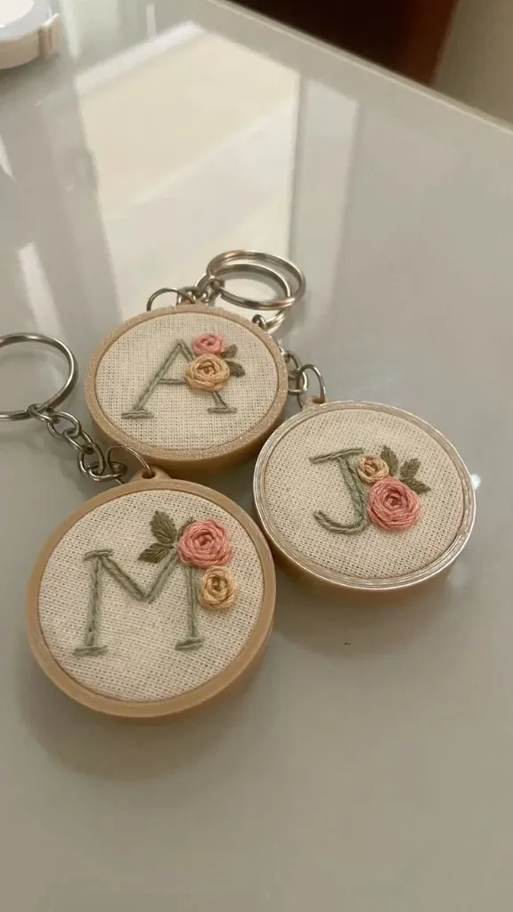 Chaveiros Bordados